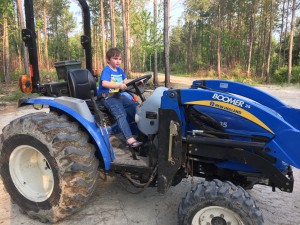 Ben on tractor 